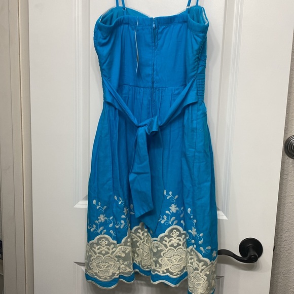 NWT Speechless Juniors Dress - size 11 - blue with spaghetti straps and back zip - Picture 5 of 13